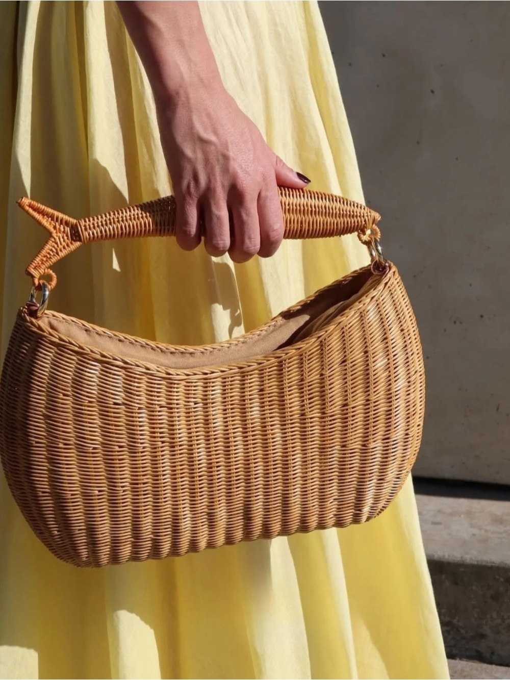 NWT Serpui Luiza Wicker Fish Bag Free People